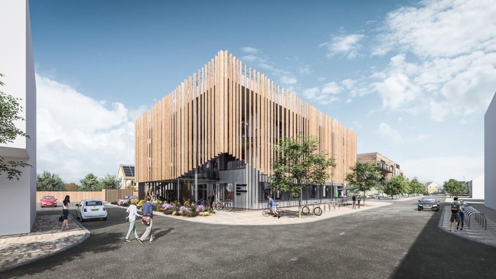 Corner view of the newly proposed centre