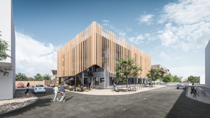 Corner view of the newly proposed centre